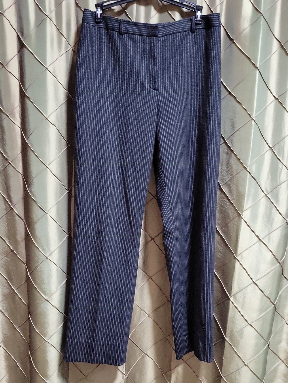 EUC- Brooks Brothers 346 Classic Pinstripe Stretch Wool Straight Leg Trouser
